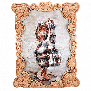 Набір для вишивання бісером з фігурною рамкою, FLG-026