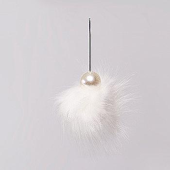 Прикраса "Сніжок білий" перлина, 927