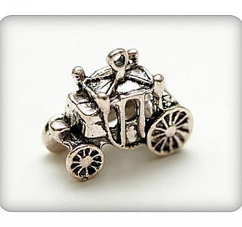 Набір металевих підвісок Карета 22*18 мм, 5 шт