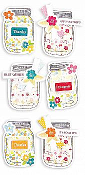 Наліпки 3D - Банки (6 шт.), DPNK-038 DpCraft Наліпки 3D - Банки (6 шт.), DPNK-038 DpCraft