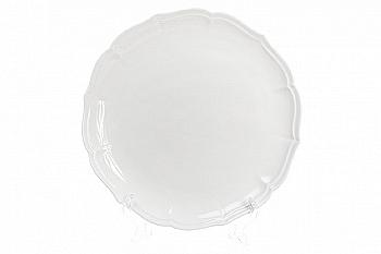 Тарілка порцелянова обідня 25 см, біла, 558-509