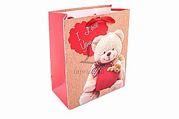 Подарунковий пакет "Ведмедит Тедді" 12*6*14 см, 3-2322