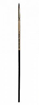 Пензель Синтетика кругла, 72011 № 02, довга ручка рудий ворс, Kissточка