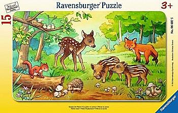 Ravensburger Картонні пазли з акс Дісней в рамці "Лісові малята", 06376R Ravensburger Картонні пазли з акс Дісней в рамці "Лісові малята", 06376R
