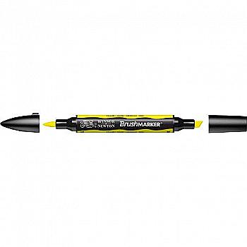 Маркер двосторонній Brushmarker, Жовтий, 0204173 W&N Маркер двосторонній Brushmarker, Жовтий, 0204173 W&N
