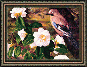 Схема для вышивания бисером СБ-196 39*28,5 см на авторской канве ТМ "Чарівна мить"