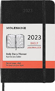 Щоденник 2023 кишеньковий, чорний м’який, Moleskine, DSB12DC2Y23 Щоденник 2023 кишеньковий, чорний м’який, Moleskine, DSB12DC2Y23
