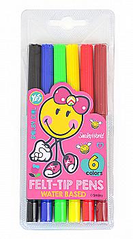 Фломастери 6 кол. "Smiley World"(pink), 650259 Фломастери 6 кол. "Smiley World"(pink), 650259