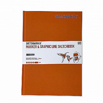 Скетчбук SKETCHMARKER В5 44 л., 180 г/м², оранжевый, MGLHM/ORAN Скетчбук SKETCHMARKER В5 44 л., 180 г/м², оранжевый, MGLHM/ORAN