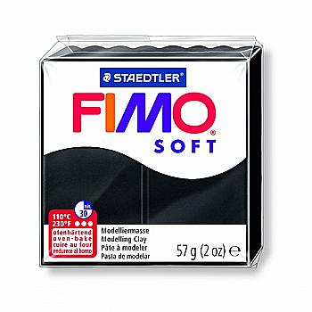 Пластика Soft, Чорна, 57г, Fimo Пластика Soft, Чорна, 57г, Fimo