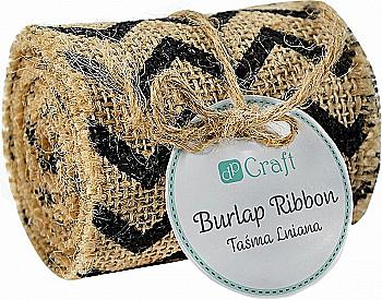 Стрічка лляна 6 см*2 м - Зигзаги, DPTA-007 DpCraft Стрічка лляна 6 см*2 м - Зигзаги, DPTA-007 DpCraft