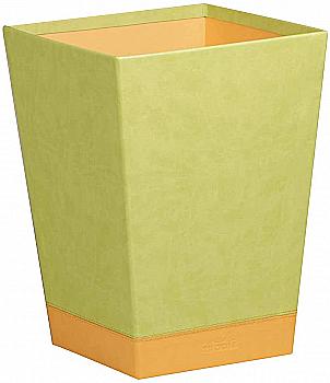 Кошик для сміття Rhodiarama 24*24*32 см, обробка штучною шкірою, салатовий, 318826C