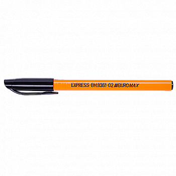 Ручка масляная, с грипом, черная, BM.8361-02