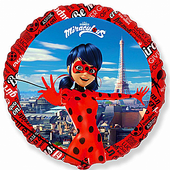 Куля повітряна 18" Леді Баг Ф,