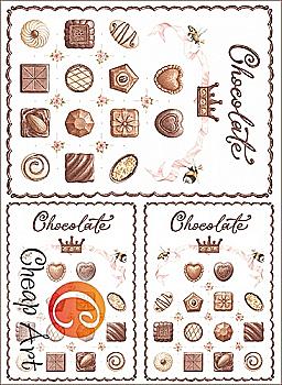 Карта декупажна А4 "Імперія смаку" 40-45 г/м2, 01051