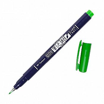Кисть-ручка Brush Pen Fudenosuke на водной основе BH07, зеленый, WS-BH07 Tombow Кисть-ручка Brush Pen Fudenosuke на водной основе BH07, зеленый, WS-BH07 Tombow
