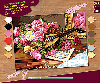 Набір для творчості Sequin Art Painting by numbers Senior Романтичний букет, SA1037 Набір для творчості Sequin Art Painting by numbers Senior Романтичний букет, SA1037