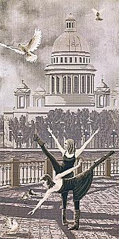 Набор для вышивания "Исаакиевский собор" 30*60, AC6006