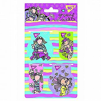 Закладки магнітні YES "Groovy Chick" 4 шт, 707397