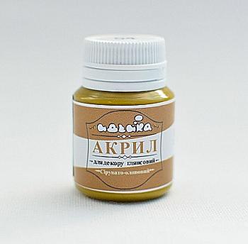 Акрил для декора "Серовато-оливковый", 20 мл, 98254 Акрил для декора "Серовато-оливковый", 20 мл, 98254