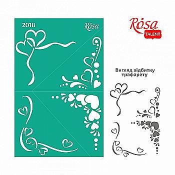 Трафарет самоклеящийся 13*20 см №2018 Love, Rosa Talent Трафарет самоклеящийся 13*20 см №2018 Love, Rosa Talent