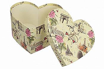 Подарочная коробка бол. сердце W5536