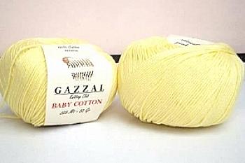 Пряжа Baby Cotton №3413 лимон бавовна 60% акрил 40% 50гр 165 м Пряжа Baby Cotton №3413 лимон бавовна 60% акрил 40% 50гр 165 м