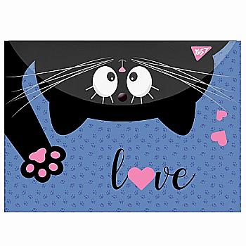 Папка-конверт на кнопці А4 "Meow", 491871 Yes