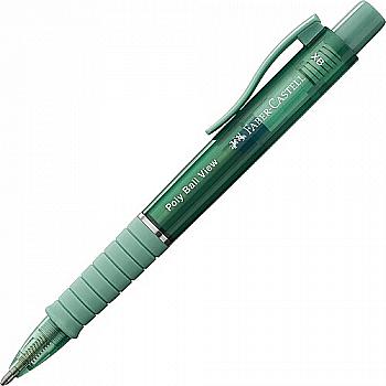 Ручка шариковая Poly Ball View, Green lily, 145754 Faber-Castell Ручка шариковая Poly Ball View, Green lily, 145754 Faber-Castell