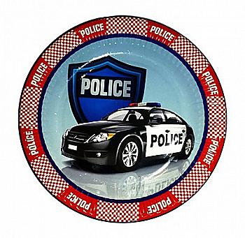Тарілки "Поліція", 8 шт, F-181814 Тарілки "Поліція", 8 шт, F-181814