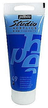 Краска акриловая "Studio" 100 мл Синий циан основной, 837049 Краска акриловая "Studio" 100 мл Синий циан основной, 837049