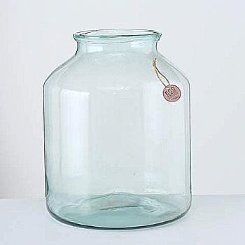Ваза декоративная стеклянная "Eco-Glas" h=42 см, прозрачное стекло, 2006067 Ваза декоративная стеклянная "Eco-Glas" h=42 см, прозрачное стекло, 2006067