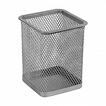 Підставка для ручок квадратна метал., срібляста, 2111-03-A Підставка для ручок квадратна метал., срібляста, 2111-03-A