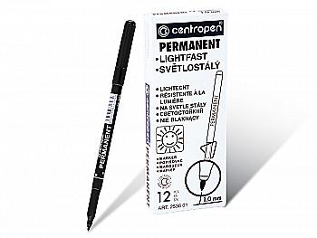 Маркер 2536 Permanent 1 мм, чорний, CentroPen Маркер 2536 Permanent 1 мм, чорний, CentroPen