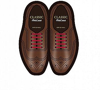 Силіконові антишнурки AntiLaces Classic, 30 мм, 10 шт, бордові Силіконові антишнурки AntiLaces Classic, 30 мм, 10 шт, бордові