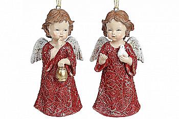 Фігура підвісна "Янголятко" 13 см, бордо, 218-830