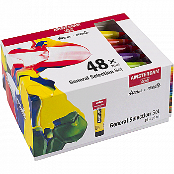 Набор акриловых красок Amsterdam General Selection, 48*20 мл, Royal Talens Набор акриловых красок Amsterdam General Selection, 48*20 мл, Royal Talens