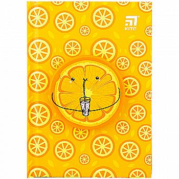 Блокнот А6 80 арк. Orange, тв. обкл., сквіш, крапка, K20-285-3 Блокнот А6 80 арк. Orange, тв. обкл., сквіш, крапка, K20-285-3