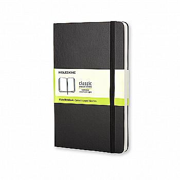 Блокнот Черный средний нелинованный, Moleskine Classic, QP062F Блокнот Черный средний нелинованный, Moleskine Classic, QP062F