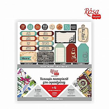 Коллекция для скрапбукинга "Recipe book", 6 двуст.листов + 4 декор. элемента, Rosa Talent Коллекция для скрапбукинга "Recipe book", 6 двуст.листов + 4 декор. элемента, Rosa Talent