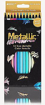 Олівці 12 кол. Metallic з мет. блиском, 5101B-12СВ, Marco Олівці 12 кол. Metallic з мет. блиском, 5101B-12СВ, Marco