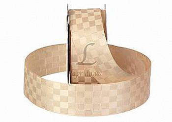 Стрічка атлас квадрат 2,5 см-13,6 м (826) бежева, 502-99