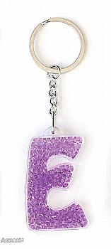 Брелок буква "E", фиолетовая, 554259 Брелок буква "E", фиолетовая, 554259
