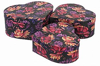 Подарункова коробка середня серце, W5242