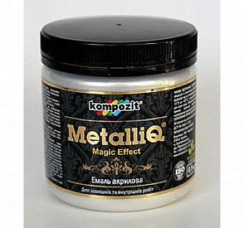 Краска акриловая эмаль Metalliq Kompozit жемчужина 0,5 кг Краска акриловая эмаль Metalliq Kompozit жемчужина 0,5 кг