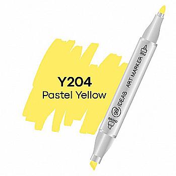 Маркер двухсторонний Pastel Yellow - Пастельный желтый, Y204, 99IDEAS Маркер двухсторонний Pastel Yellow - Пастельный желтый, Y204, 99IDEAS