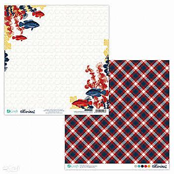 Бумага двухсторонняя 30,5*30,5 см Морская 02, PDU-009-P02 DpCraft