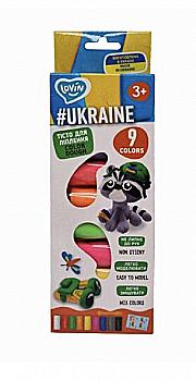 Набір для ліплення з тістом "Ukraine" ТМ Lovin, 9 кольорів, 41208 Набір для ліплення з тістом "Ukraine" ТМ Lovin, 9 кольорів, 41208