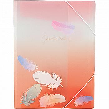 Папка на гумках А4+, Colourful Feather 04, 1507-94-A Папка на гумках А4+, Colourful Feather 04, 1507-94-A
