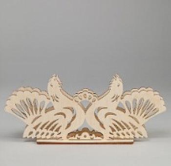 Заготовка деревянная Салфетница "Птицы", Д76